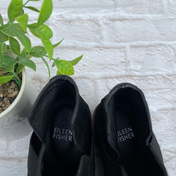 Eileen Fisher Lark wedge heel booties women’s size 5.5 - Picture 7 of 11